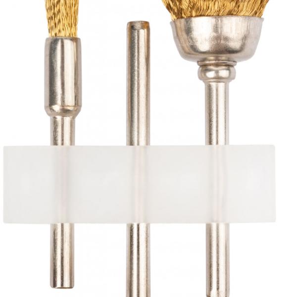 Корщетки латунированные, набор 3 шт 36904