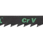 Полотна KRAFTOOL, T244D, для эл/лобзика, Cr-V, по дереву, ДВП, ДСП, фигурный рез, EU-хвост., шаг 4мм 75мм, 2шт 159523-4