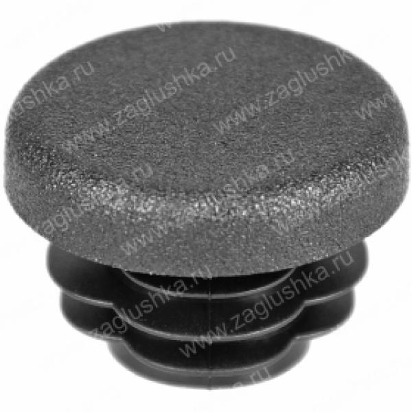 Заглушка 25 мм ластиковая внутренняя черная